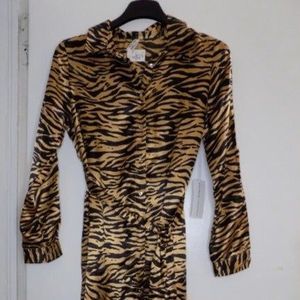 NEW TRULY 4 YOU Tiger Print Women Dress Jungle Party Print Size XL
